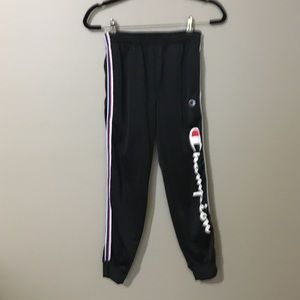 Black champion pants size medium in kids